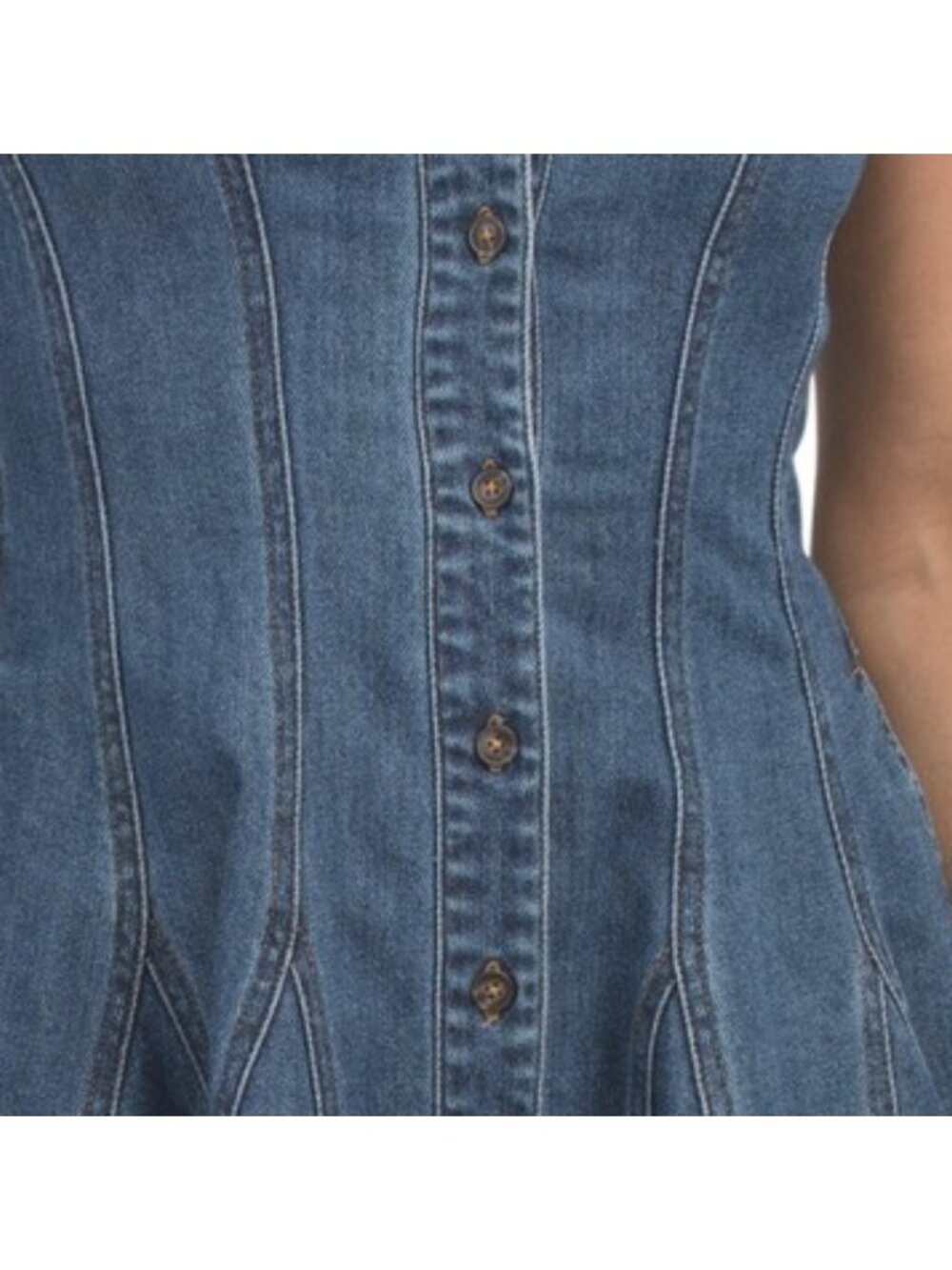 7 FOR ALL MANKIND Stitched Mini Dress - Picture 4 of 4